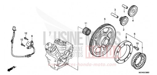 PULSE GENERATOR/STARTING CLUTCH NT700VAB de 2011